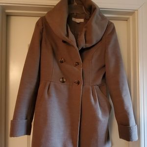 Tan New York & Company Pea Coat